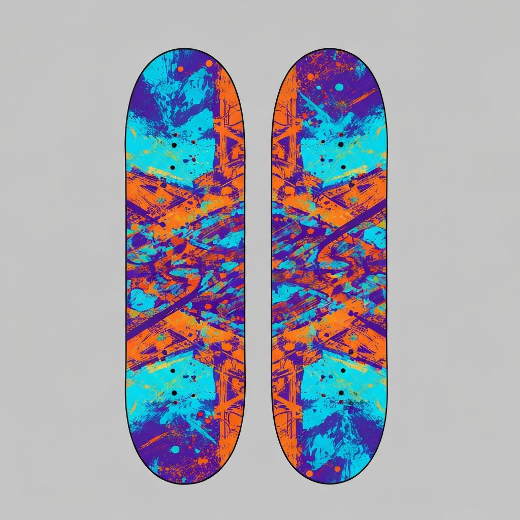 Skateboard sticker graphic